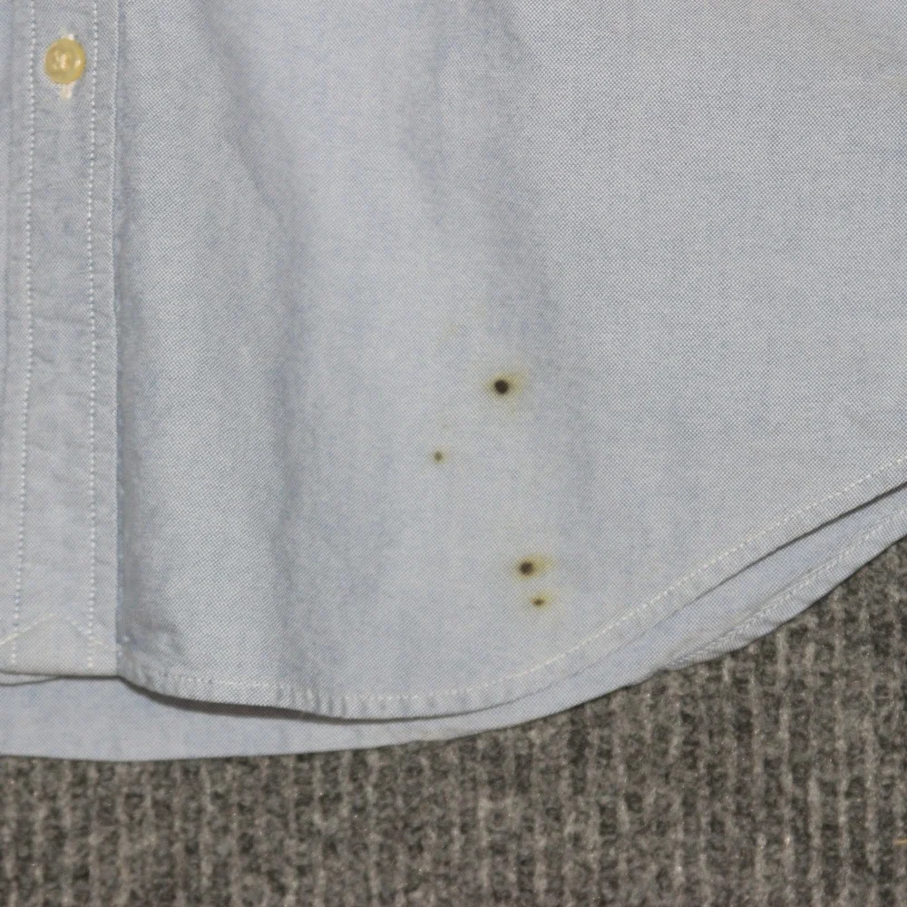 Ralph Lauren Men's Oxford Button Down Shirt Size 18 Blue Long Sleeve‎ Polo Pony